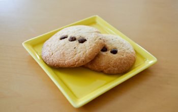 two chocolate chip cookies